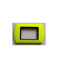 Placchette Placche In Abs Compatibili Per Serie Living International Placca  Giallo Fluo -7 Fori     -