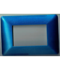 Placchette Placche In Abs Per Serie Matix Bticino Compatibile 3 4 6 Moduli Color  Blu Metallizzato -6 Fori     -