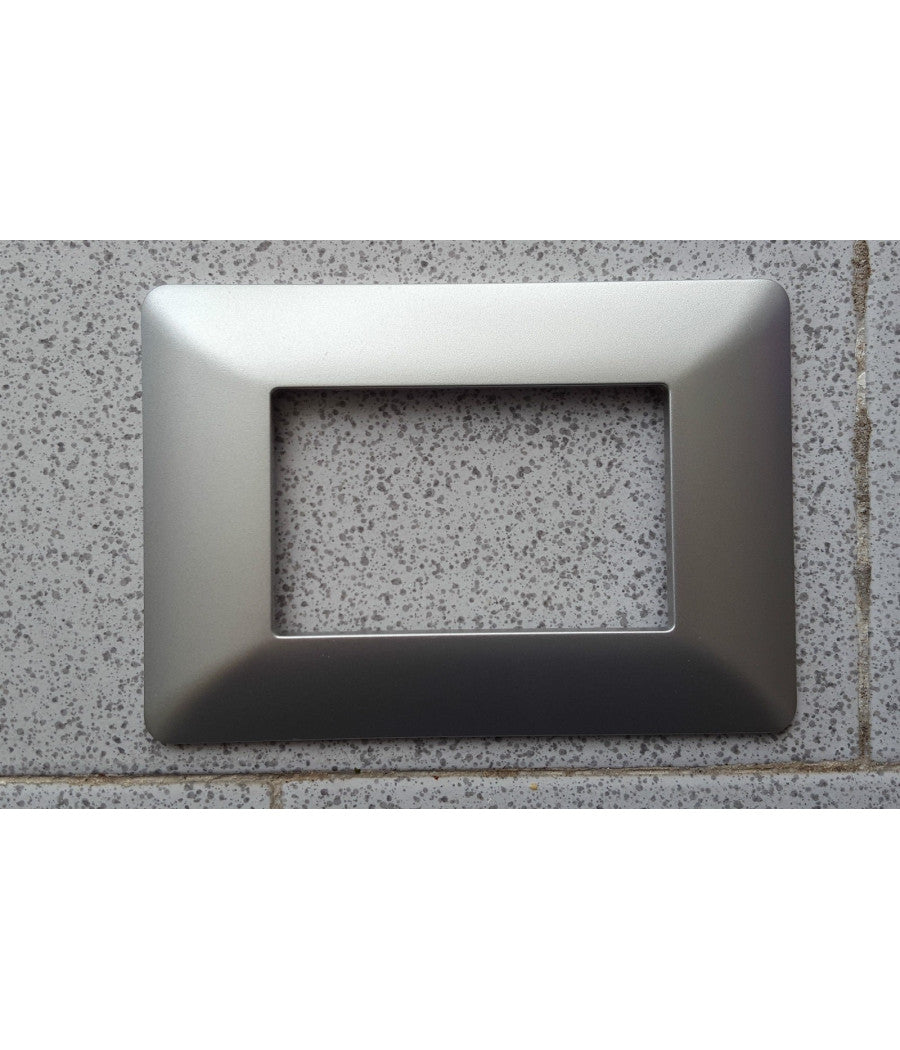 Placchette Placche In Abs Per Serie Matix Bticino Compatibile 3 4 6 Moduli Color  Grigio -3 Fori     -