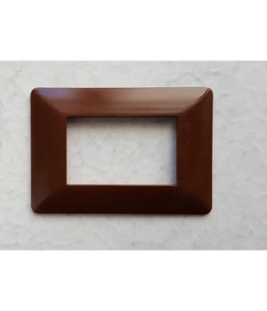 Placchette Placche In Abs Per Serie Matix Bticino Compatibile 3 4 6 Moduli Color  Marrone -4 Fori     -