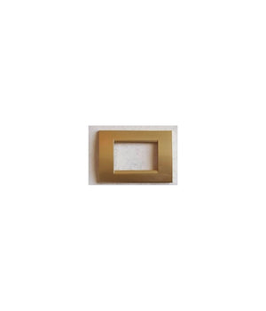 Placchette Placche In Abs Per Serie Matix Bticino Compatibile 3 4 6 Moduli Color  Oro Satinato -3 Fori     -