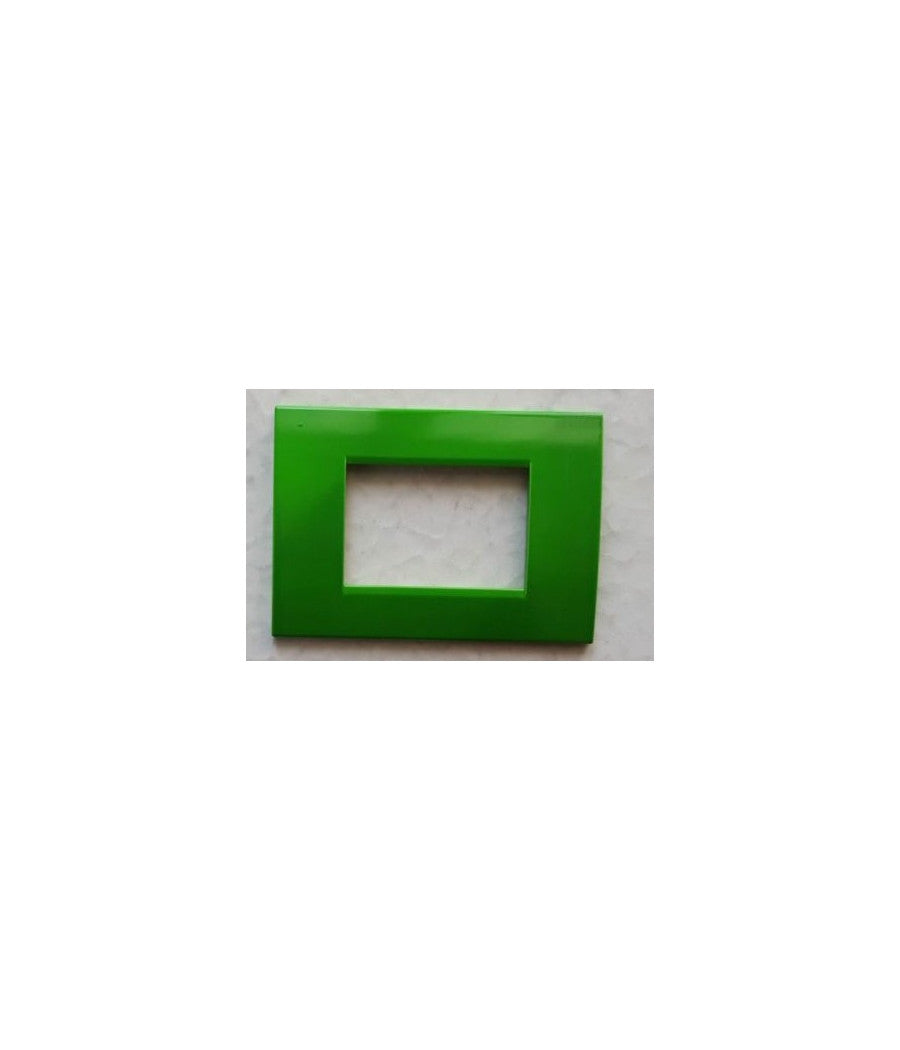 Placchette Placche In Abs Per Serie Matix Bticino Compatibile 3 4 6 Moduli Color  Verde -6 Fori     -