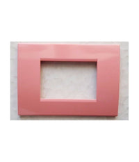 Placchette Placche In Abs Per Serie Matix Bticino Compatibile 3 4 6 Moduli Color  Rosa -6 Fori     -