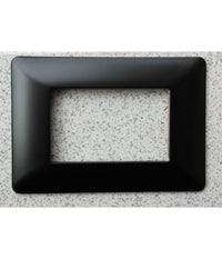 Placchette Placche In Abs Per Serie Matix Bticino Compatibile 3 4 6 Moduli Color  Nero Opaco -6 Fori     -