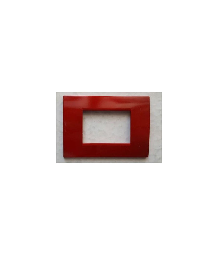 Placchette Placche In Abs Per Serie Matix Bticino Compatibile 3 4 6 Moduli Color  Rosso Scuro -6 Fori     -