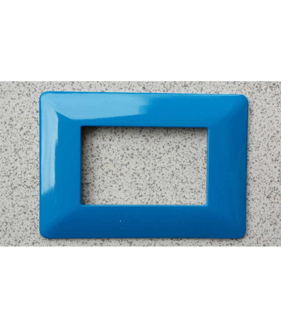 Placchette Placche In Abs Per Serie Matix Bticino Compatibile 3 4 6 Moduli Color  Blu Cielo -6 Fori     -