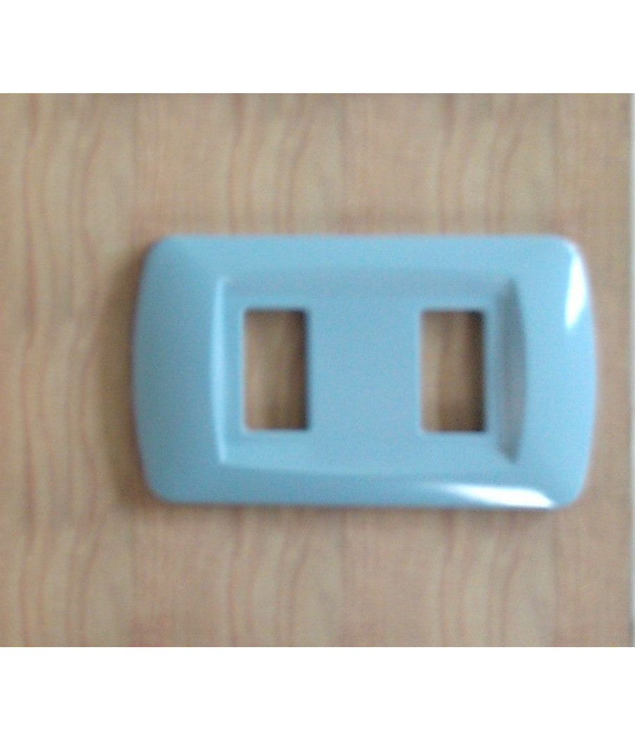 Placchette Placche In Abs Serie Magic Bticino Compatibili Placca Copriprese Fori  Azzurro Polvere -2 Fori     -