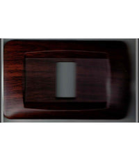 Placchette Placche In Abs Serie Magic Bticino Compatibili Placca Copriprese Fori  Legno Scuro -3 Fori     -