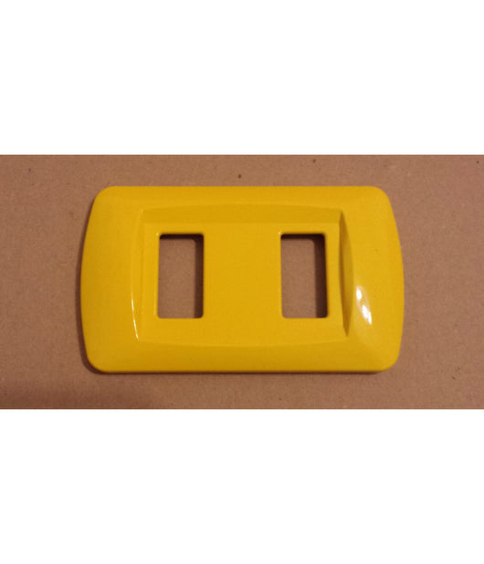 Placchette Placche In Abs Serie Magic Bticino Compatibili Placca Copriprese Fori  Giallo -1 Foro     -