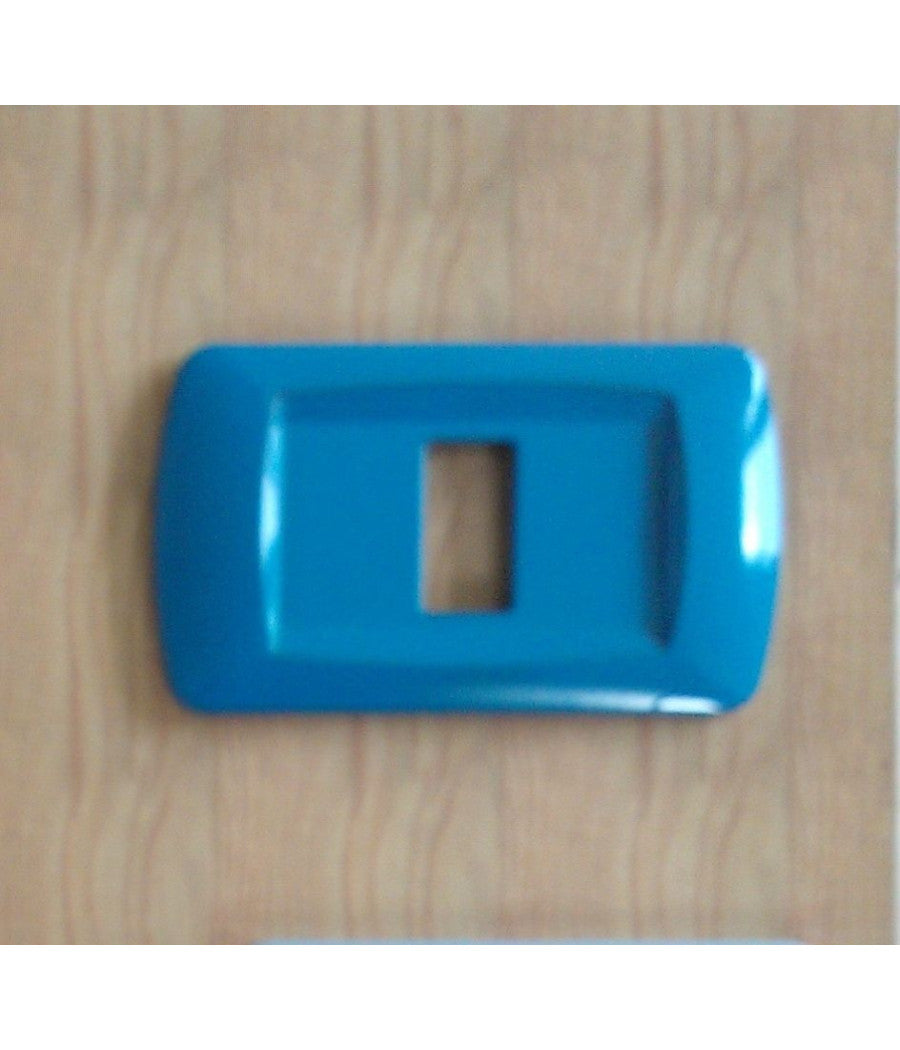 Placchette Placche In Abs Serie Magic Bticino Compatibili Placca Copriprese Fori  Turchese -3 Fori     -