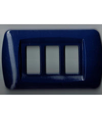 Placchette Placche In Abs Serie Magic Bticino Compatibili Placca Copriprese Fori  Blu Cielo -2 Fori     -