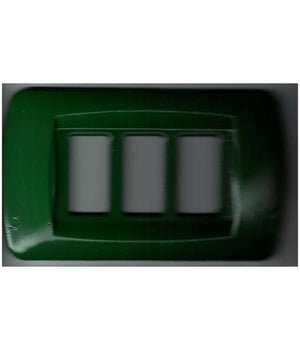 Placchette Placche In Abs Serie Magic Bticino Compatibili Placca Copriprese Fori  Verde -1 Foro     -