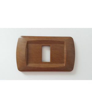 Placchette Placche In Abs Serie Magic Bticino Compatibili Placca Copriprese Fori  Legno Chiaro -1 Foro     -