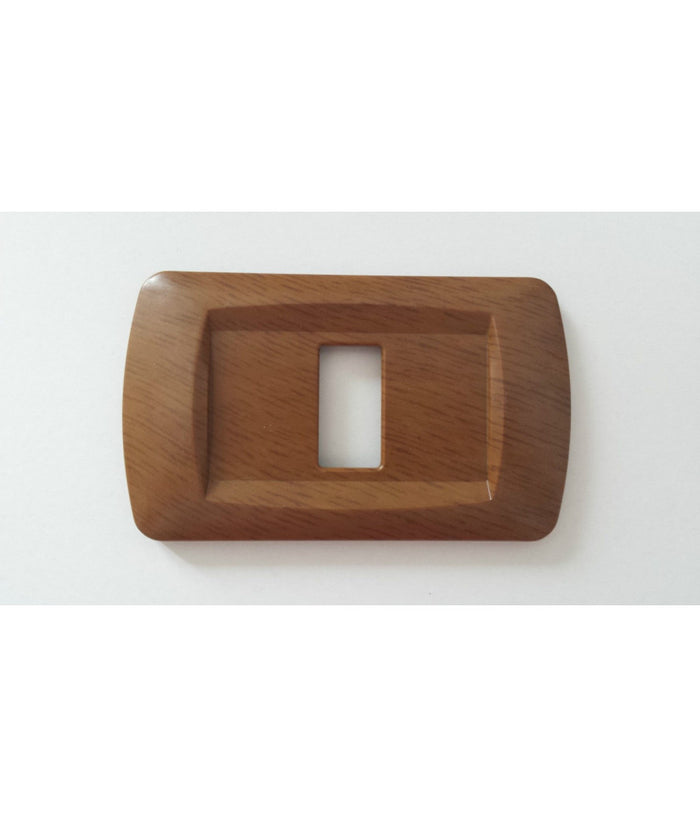 Placchette Placche In Abs Serie Magic Bticino Compatibili Placca Copriprese Fori  Legno Chiaro -1 Foro     -