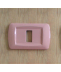 Placchette Placche In Abs Serie Magic Bticino Compatibili Placca Copriprese Fori  Rosa -4 Fori     -