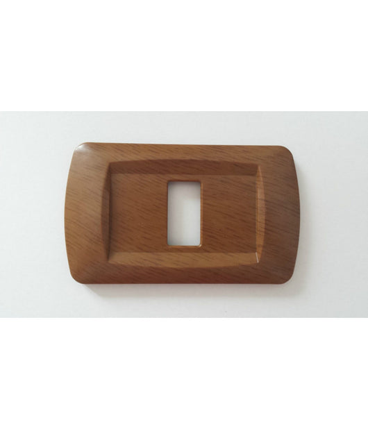 Placchette Placche In Abs Serie Magic Bticino Compatibili Placca Copriprese Fori  Legno Chiaro -3 Fori     -