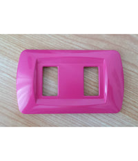 Placchette Placche In Abs Serie Magic Bticino Compatibili Placca Copriprese Fori  Fucsia -3 Fori     -