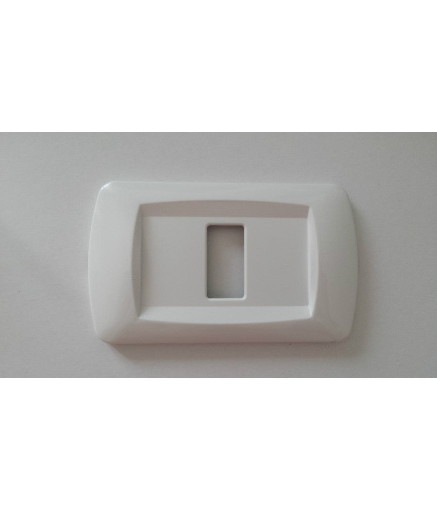 Placchette Placche In Abs Serie Magic Bticino Compatibili Placca Copriprese Fori  Bianco Opaco -4 Fori     -
