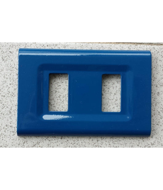 Placchette Placche In Abs Serie Magic Elite Bticino Compatibili Color Copriprese  Blu Cielo -1 Foro     -