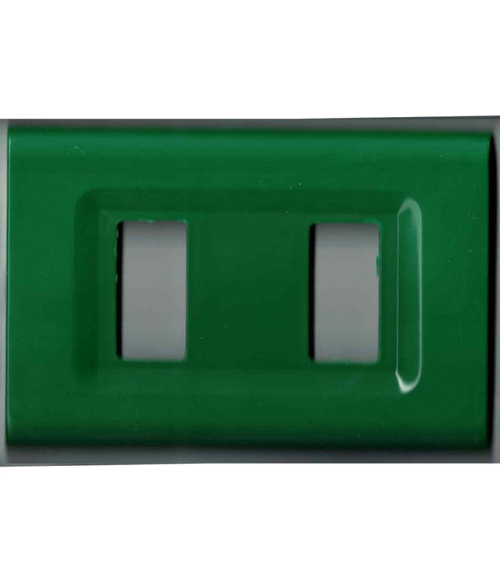 Placchette Placche In Abs Serie Magic Elite Bticino Compatibili Color Copriprese  Verde -2 Fori     -
