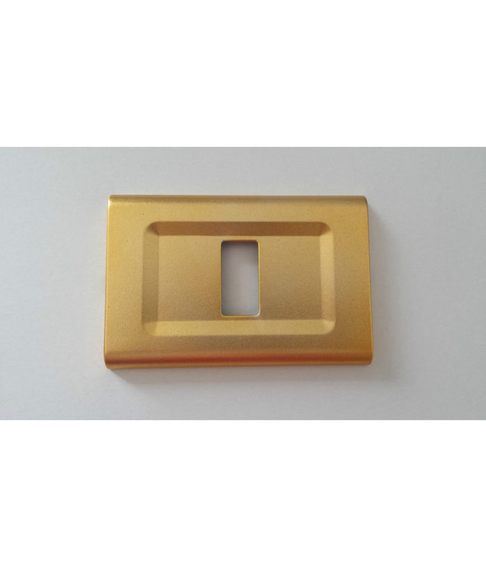 Placchette Placche In Abs Serie Magic Elite Bticino Compatibili Color Copriprese  Oro -1 Foro     -