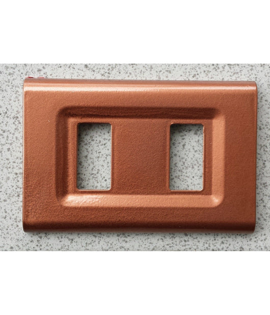 Placchette Placche In Abs Serie Magic Elite Bticino Compatibili Color Copriprese  Rame -3 Fori     -