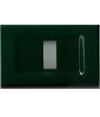 Placchette Placche In Abs Serie Magic Elite Bticino Compatibili Color Copriprese  Verde Scuro -1 Foro     -