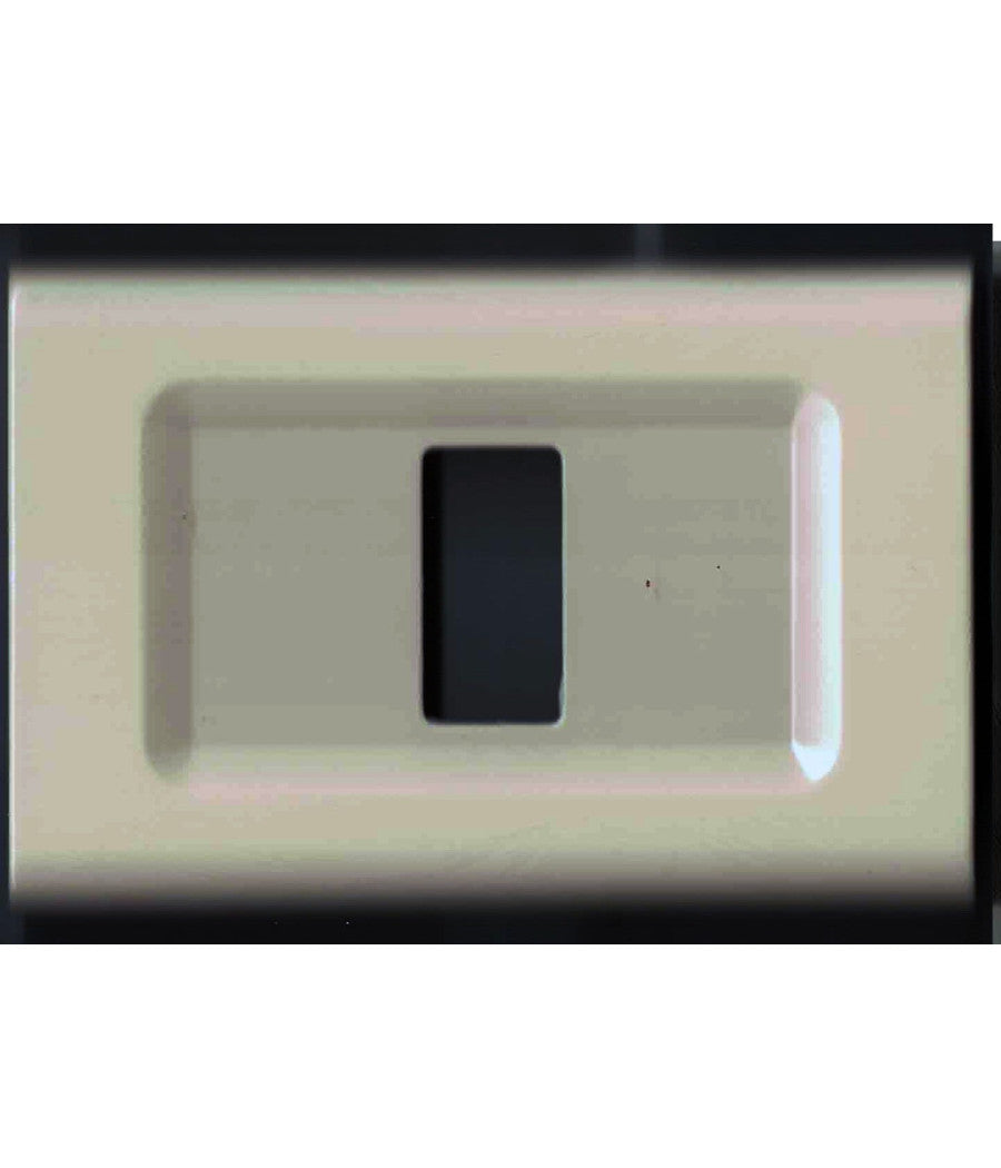 Placchette Placche In Abs Serie Magic Elite Bticino Compatibili Color Copriprese  Bianco Opaco -4 Fori     -