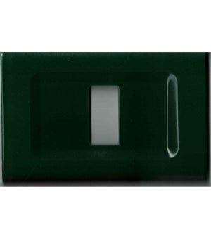 Placchette Placche In Abs Serie Magic Elite Bticino Compatibili Color Copriprese  Verde Scuro -4 Fori     -
