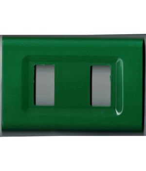 Placchette Placche In Abs Serie Magic Elite Bticino Compatibili Color Copriprese  Verde -4 Fori     -