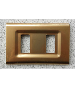Placchette Placche In Abs Serie Magic Elite Bticino Compatibili Color Copriprese  Oro Lucido -5 Fori     -