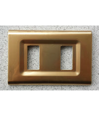 Placchette Placche In Abs Serie Magic Elite Bticino Compatibili Color Copriprese  Oro Lucido -3 Fori     -