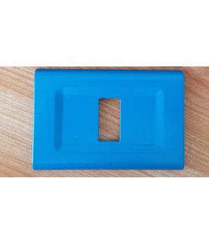 Placchette Placche In Abs Serie Magic Elite Bticino Compatibili Color Copriprese  Turchese -1 Foro     -