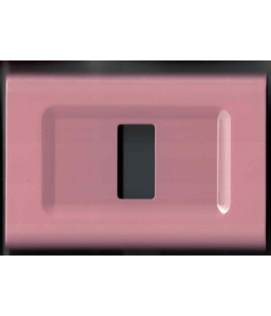 Placchette Placche In Abs Serie Magic Elite Bticino Compatibili Color Copriprese  Rosa -3 Fori     -