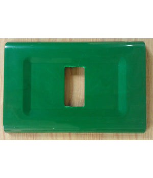 Placchette Placche In Abs Serie Magic Elite Bticino Compatibili Color Copriprese  Verde -1 Foro     -