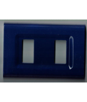 Placchette Placche In Abs Serie Magic Elite Bticino Compatibili Color Copriprese  Blu -4 Fori     -