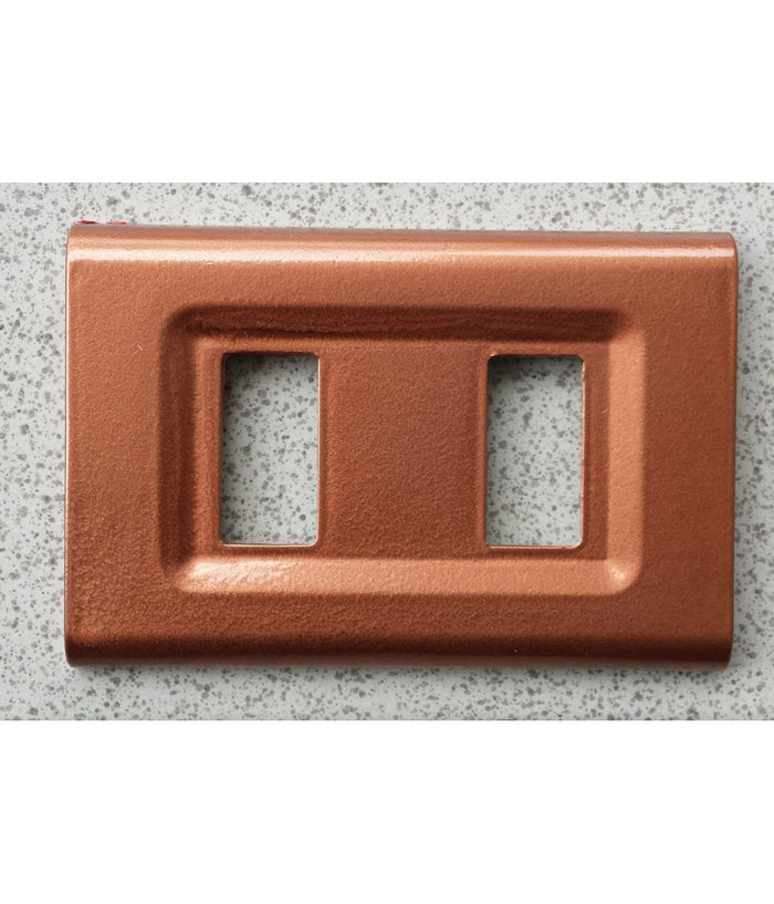 Placchette Placche In Abs Serie Magic Elite Bticino Compatibili Color Copriprese  Rame -5 Fori     -