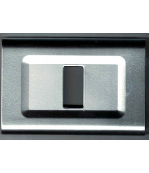 Placchette Placche In Abs Serie Magic Elite Bticino Compatibili Color Copriprese  Argetno Lucido -1 Foro     -