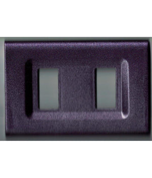 Placchette Placche In Abs Serie Magic Elite Bticino Compatibili Color Copriprese  Viola Metallizzato -4 Fori     -