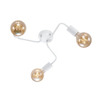 LÚZETE - PLAFONE 3 LUCI GLADSTONE BIANCO