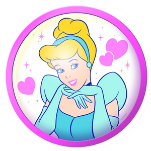 Plafoniera da cameretta stanzetta bambina a tema principesse Disney , colore principale rosa , lampadario applique