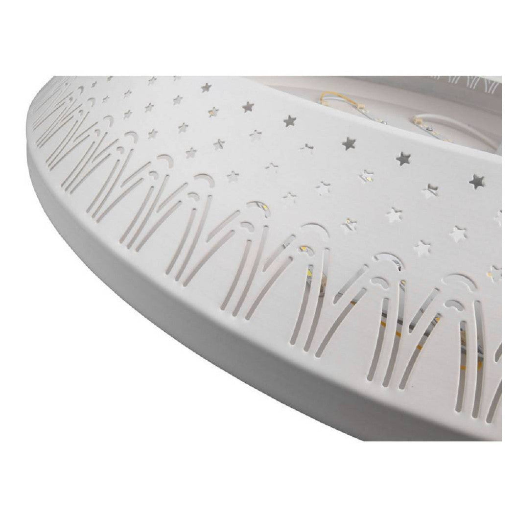 Trade Shop - Plafoniera 166 Watt Lampadario Soffitto Mille Una Notte 3 Toni Luce Telecomando -    -grande   -