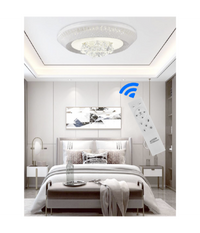 Plafoniera 166 Watt Lampadario Soffitto Mille Una Notte 3 Toni Luce Telecomando         