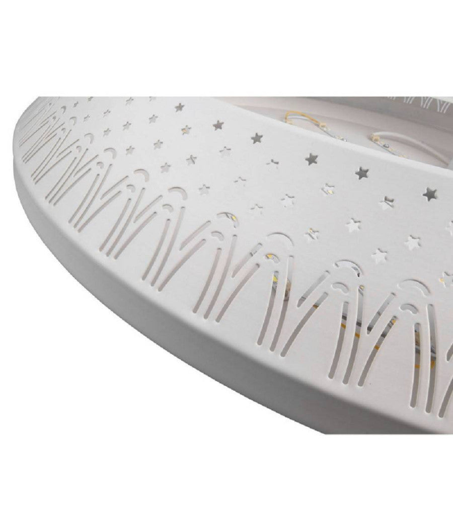 Plafoniera 166 Watt Lampadario Soffitto Mille Una Notte 3 Toni Luce Telecomando     -piccolo   -