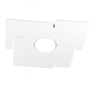 Plafoniera a led ECHO Top Light in metallo Bianco quadrata con attacco lampadina Gx53