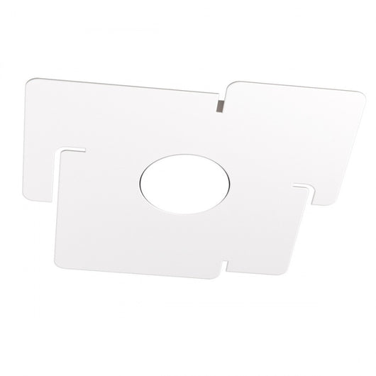 Plafoniera a led ECHO Top Light in metallo Bianco quadrata con attacco lampadina Gx53