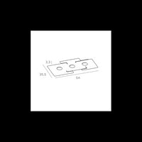 Plafoniera a led ECHO Top Light in metallo Bianco rettangolare con 3 attacchi lampadina Gx53