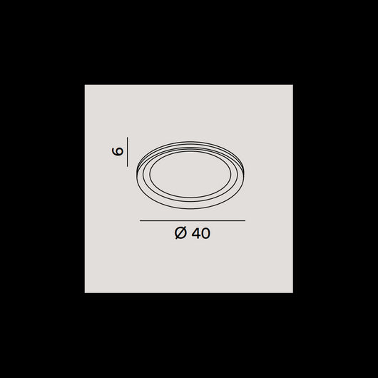 Plafoniera a led EDGE Bianca 38W Perenz in alluminio