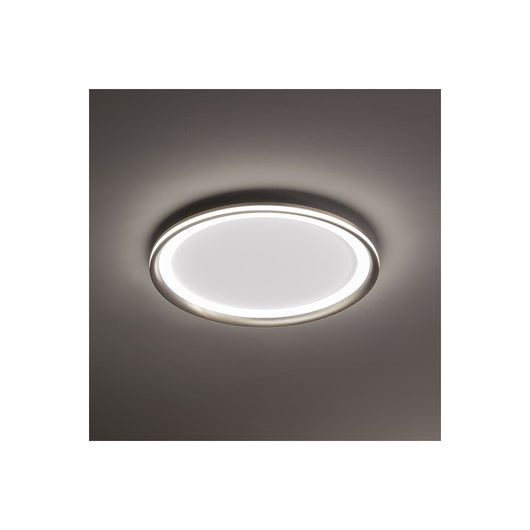 Plafoniera a led EDGE Grigio titanio 66W Perenz in alluminio