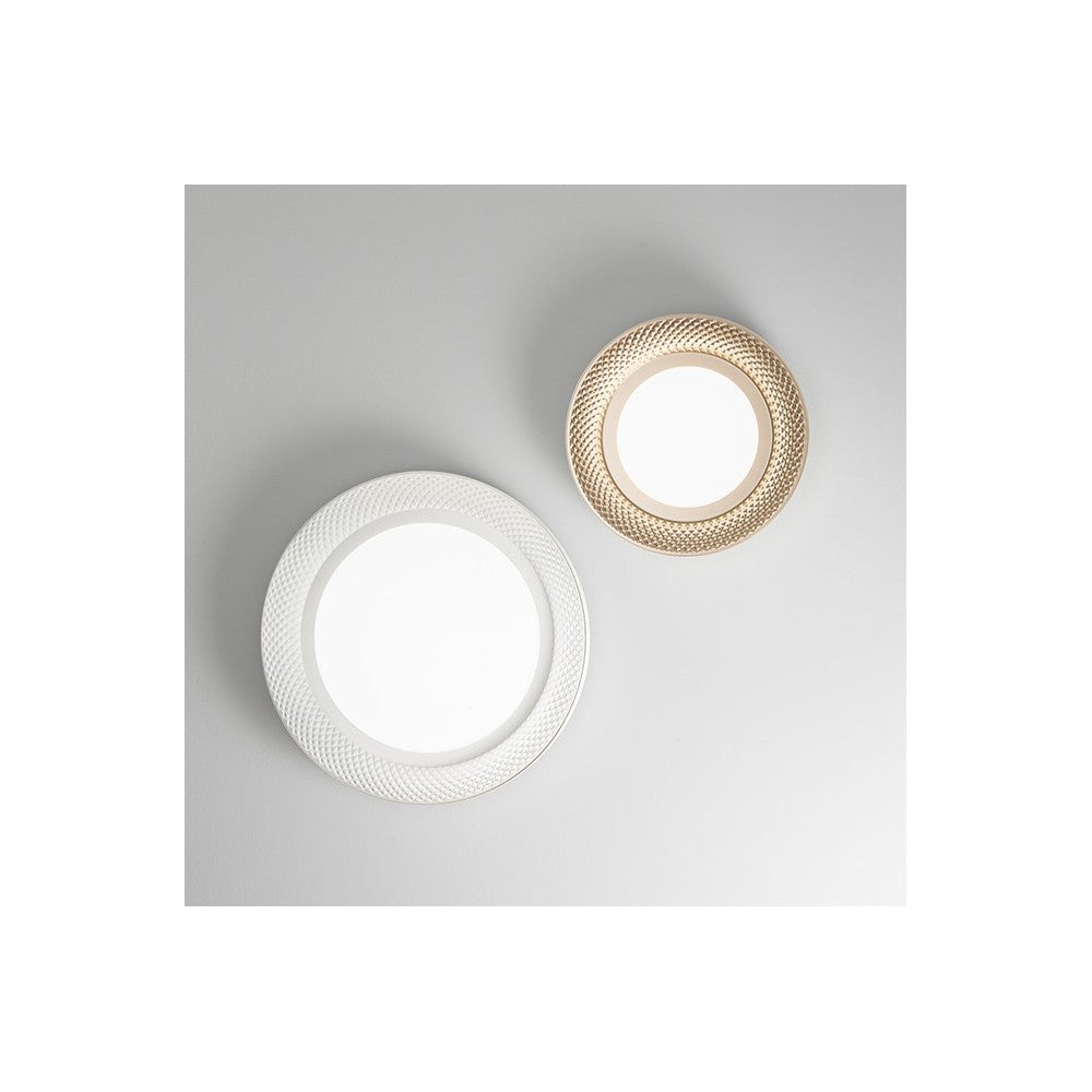 Plafoniera a led HIVE in metallo colore Bianco opaco 30W Perenz ø35cm